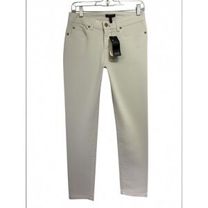 Eileen Fisher Womens Sz 2 28x28 White Organic Cotton Slim Ankle Jeans (O33)NWTs